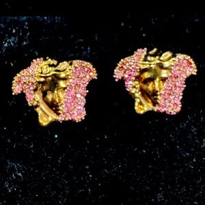 Versace
Women's White Palazzo Dia Crystal Embellished Earrings